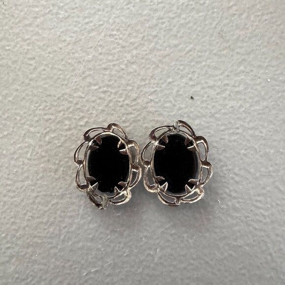 Lot of antique and vintage beautiful black onyx jewelery - Picture 16 of 16